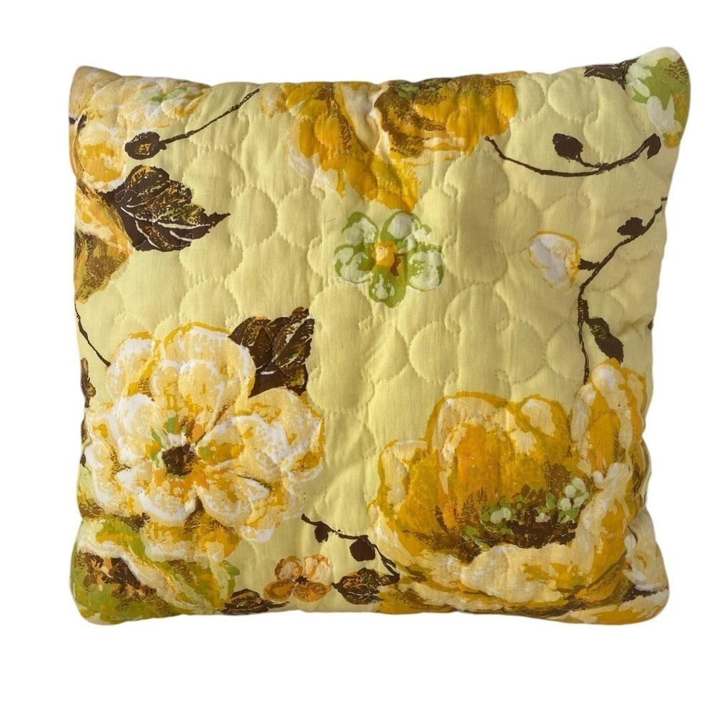 Vintage Handmade Repurposed Quilted Throw Pillow